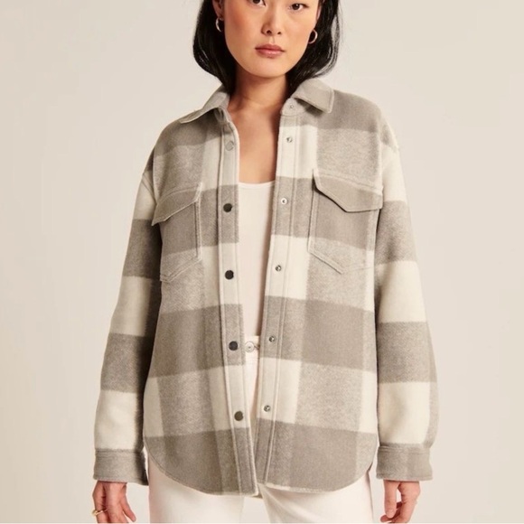 Abercrombie & Fitch Jackets & Blazers - Abercrombie & Fitch Plaid Shirt Jacket